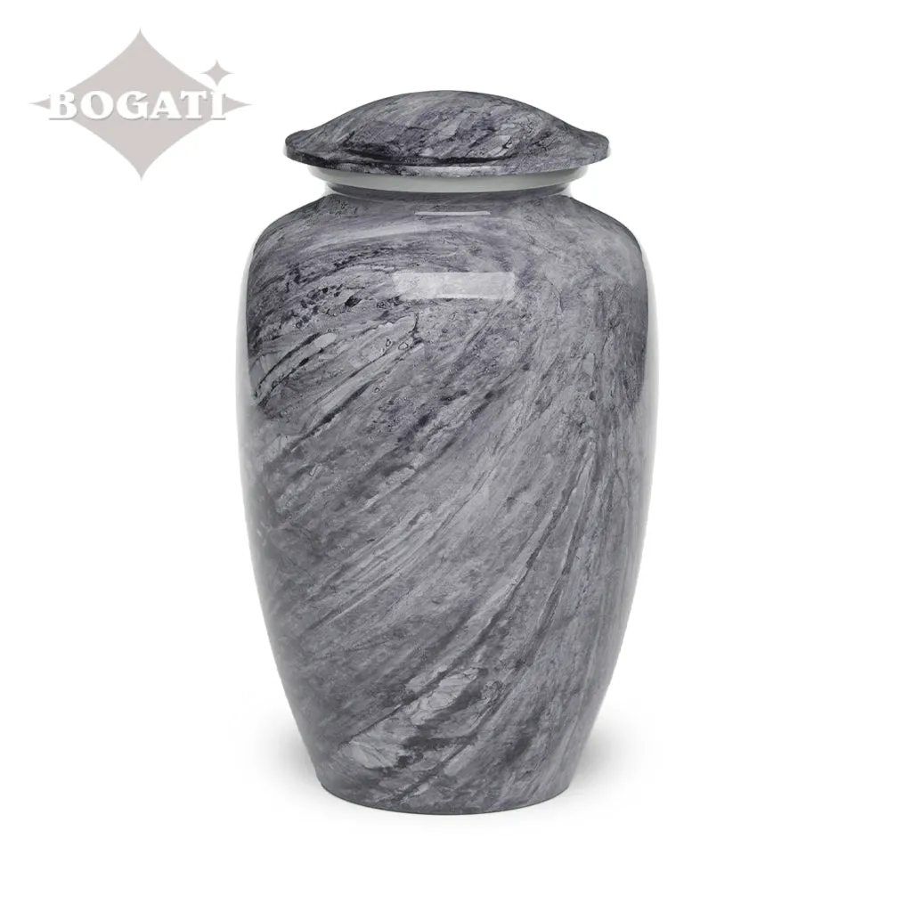 ADULT -Classic Alloy Urn - Hand-painted Stone-look
