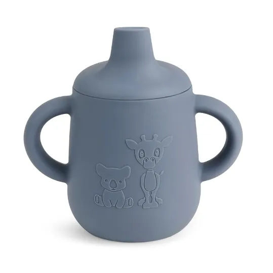 Aiko Silicone Cup With Sippy Lid VARIOUS COLOURS