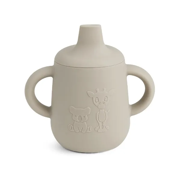 Aiko Silicone Cup With Sippy Lid VARIOUS COLOURS