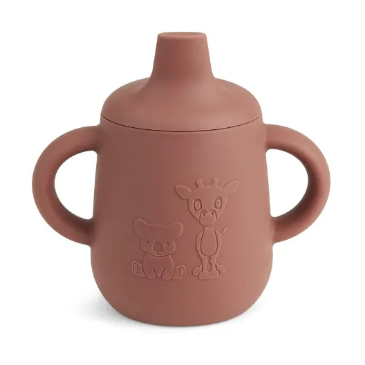 Aiko Silicone Cup With Sippy Lid VARIOUS COLOURS