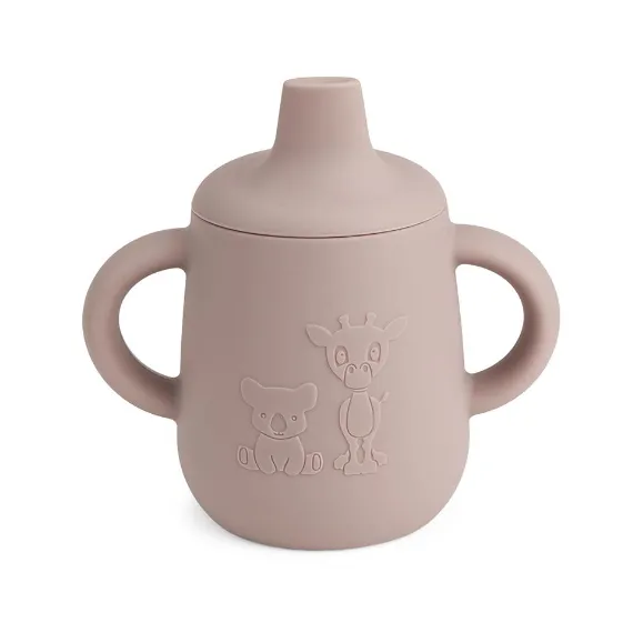 Aiko Silicone Cup With Sippy Lid VARIOUS COLOURS