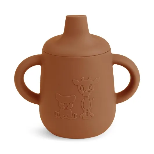 Aiko Silicone Cup With Sippy Lid VARIOUS COLOURS