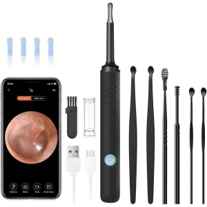 ANXILOK ANXILOK-EAR-REMOVER-7PC Wireless Otoscope Earwax Remover 1080P HD Camera 7 Piece Kit