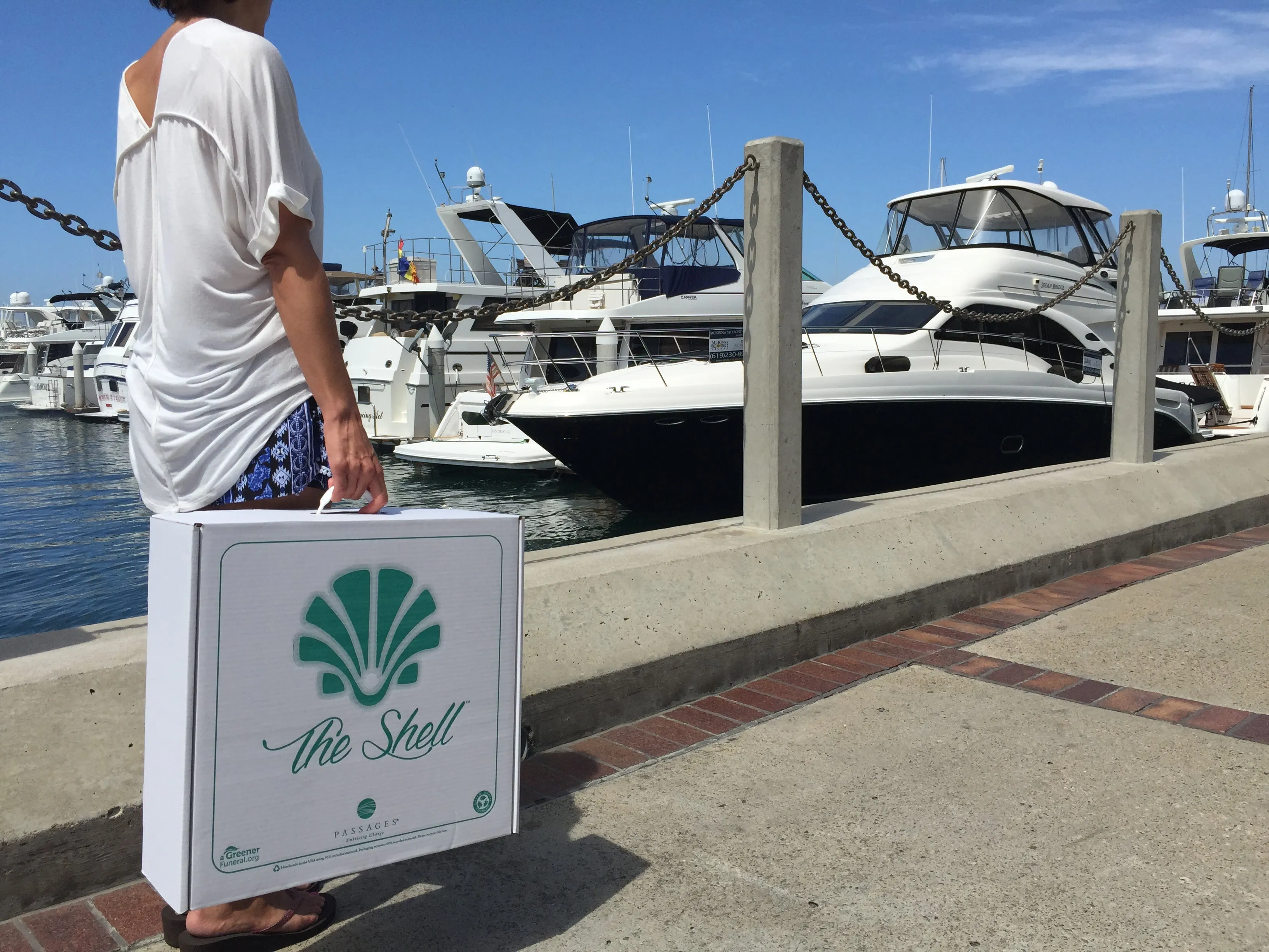 Aqua - The Shell Biodegradable Cremation Urn
