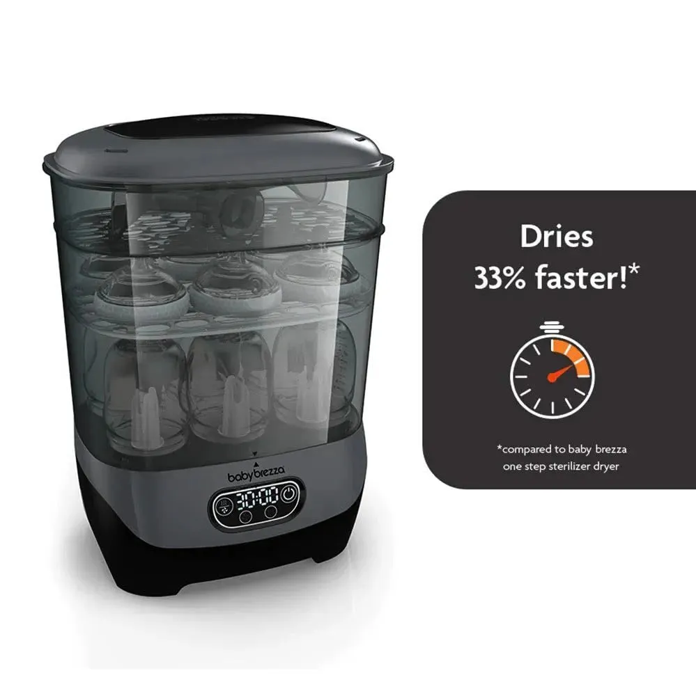 Baby Brezza Baby Bottle Sterilizer   Dryer Advanced Charcoal