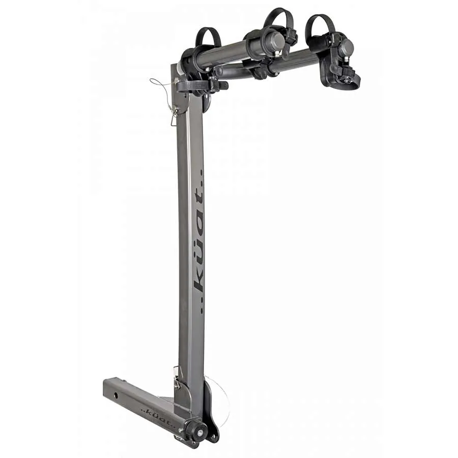 Beta Hitch mounted bike Rack 2 bikes 1-1/4" Grey