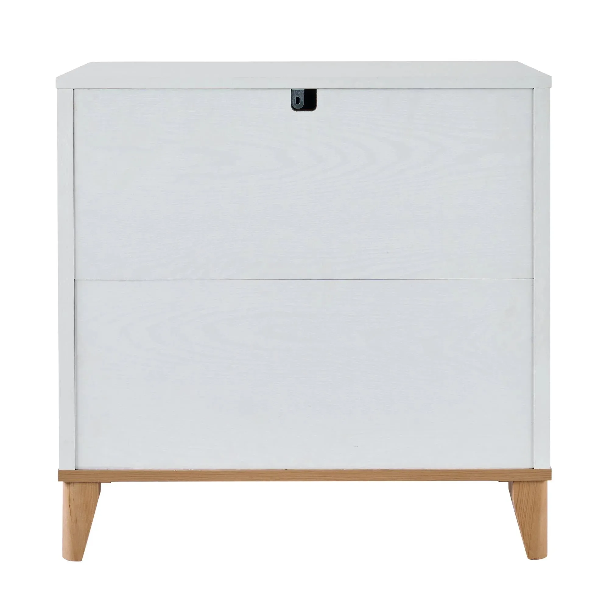 Better Homes & Gardens BH4519446931 Leighton 3 Drawer Dresser, White and Natural