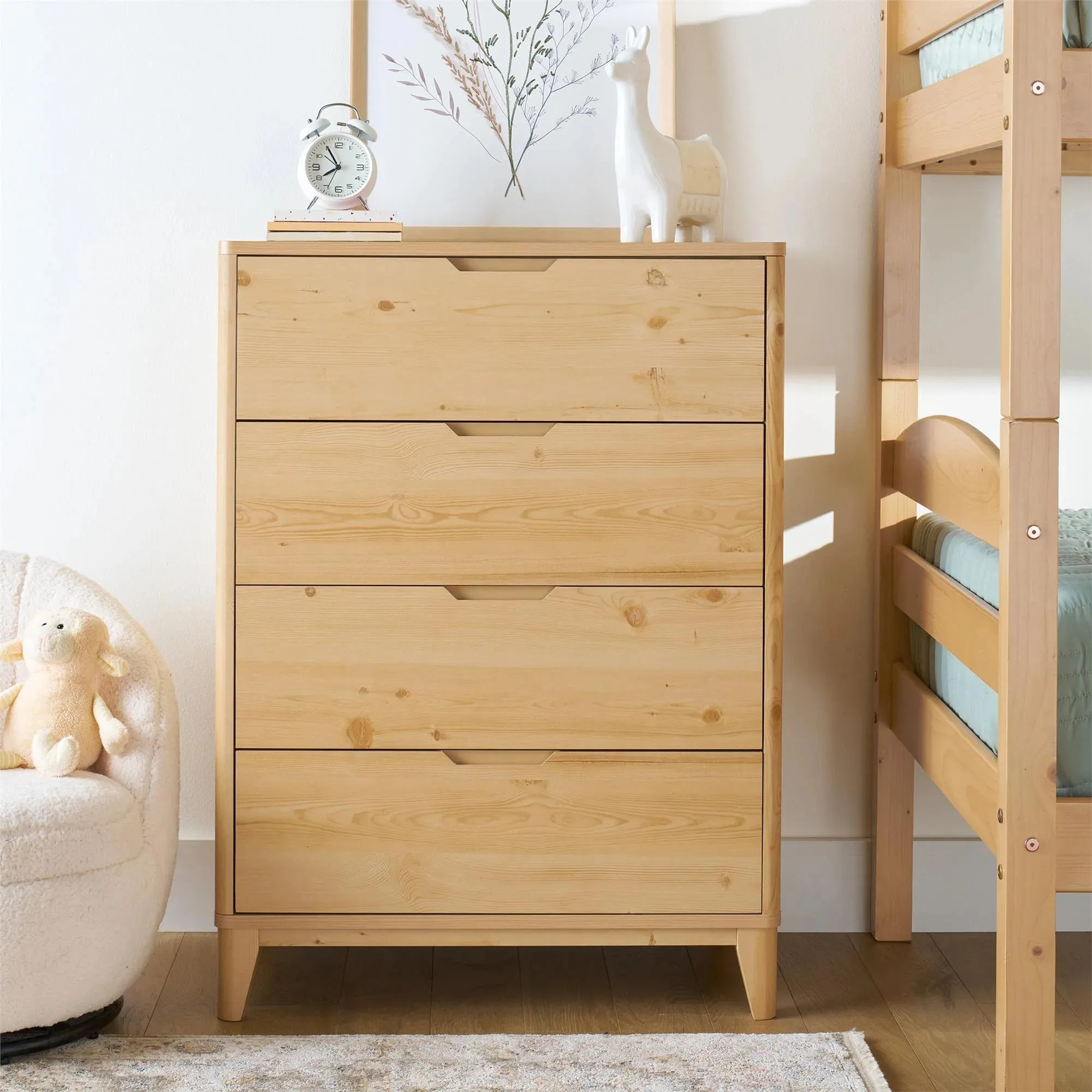 Better Homes & Gardens BH4519600033 Leighton 4 Drawer Dresser, Natural