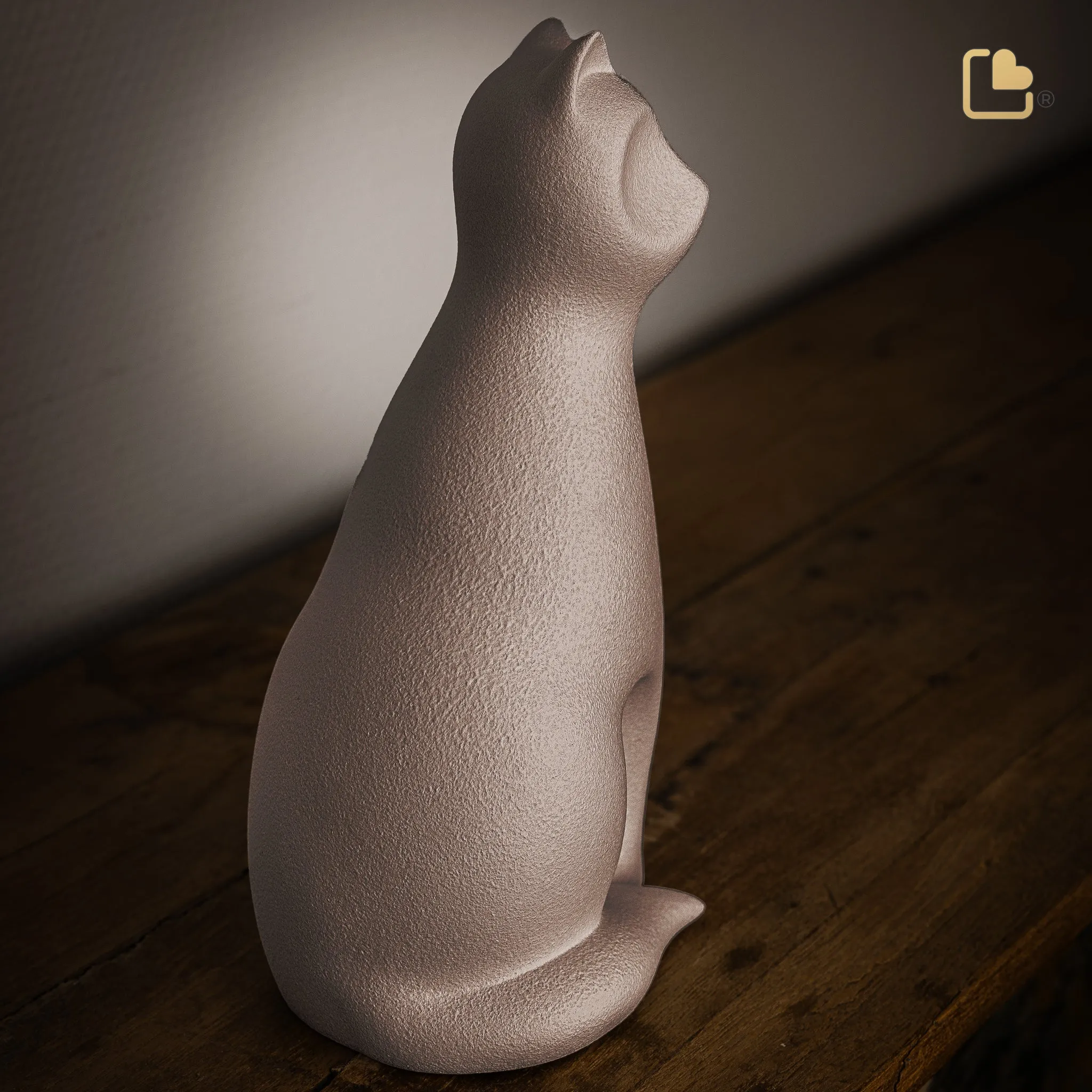 Cat Pet Urn Brown