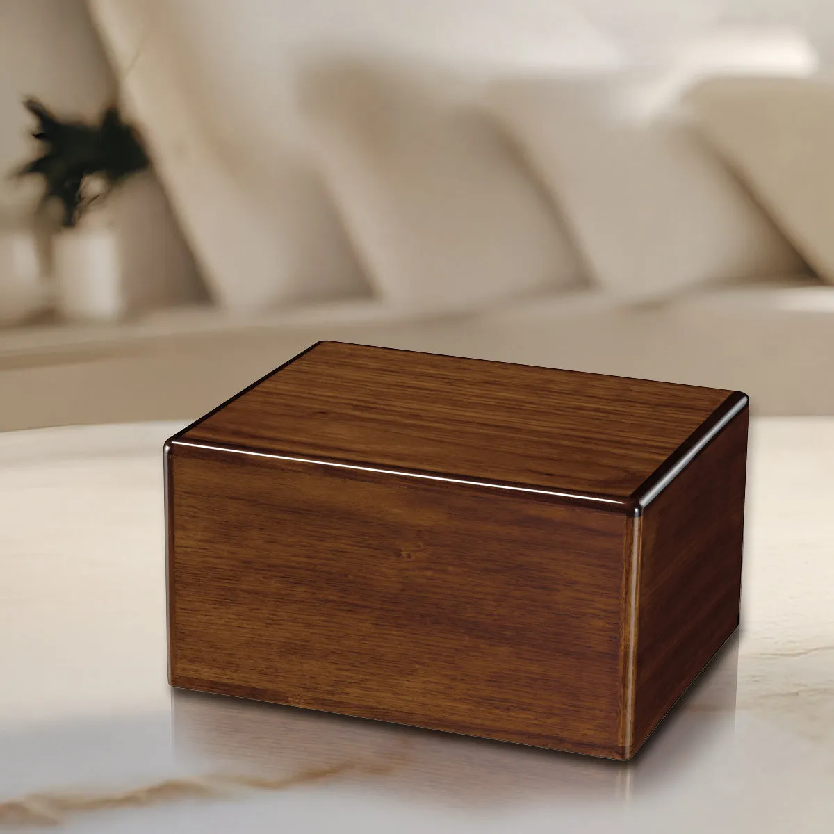 Cherish Series Walnut Direct Fill Wood Urn