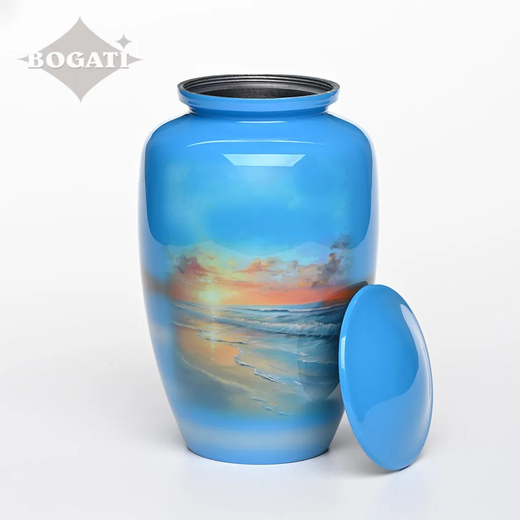 CLEARANCE - ADULT - Alloy Urn -3370-  Sunset Beach