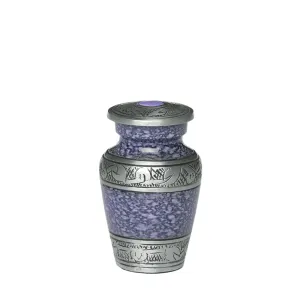CLEARANCE - KEEPSAKE -Alloy Urn -1489- Jasmine ™ Border PURPLE