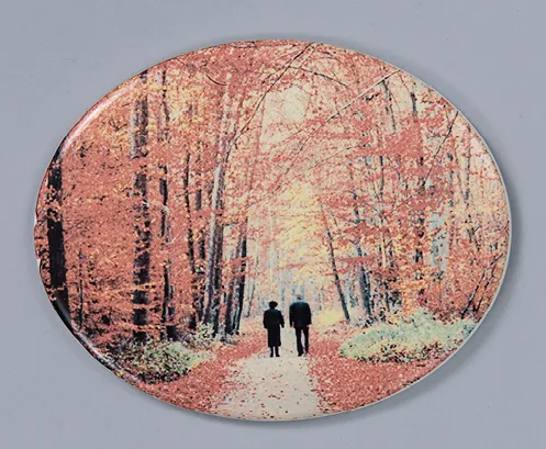 Custom Ceramic Photo for Natural Marble Stone Urns ADD-ON