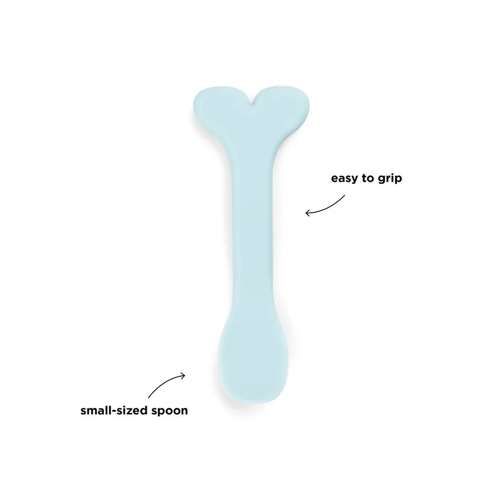 Done By Deer Silicone Baby Spoon 3-Pack Wally Blue