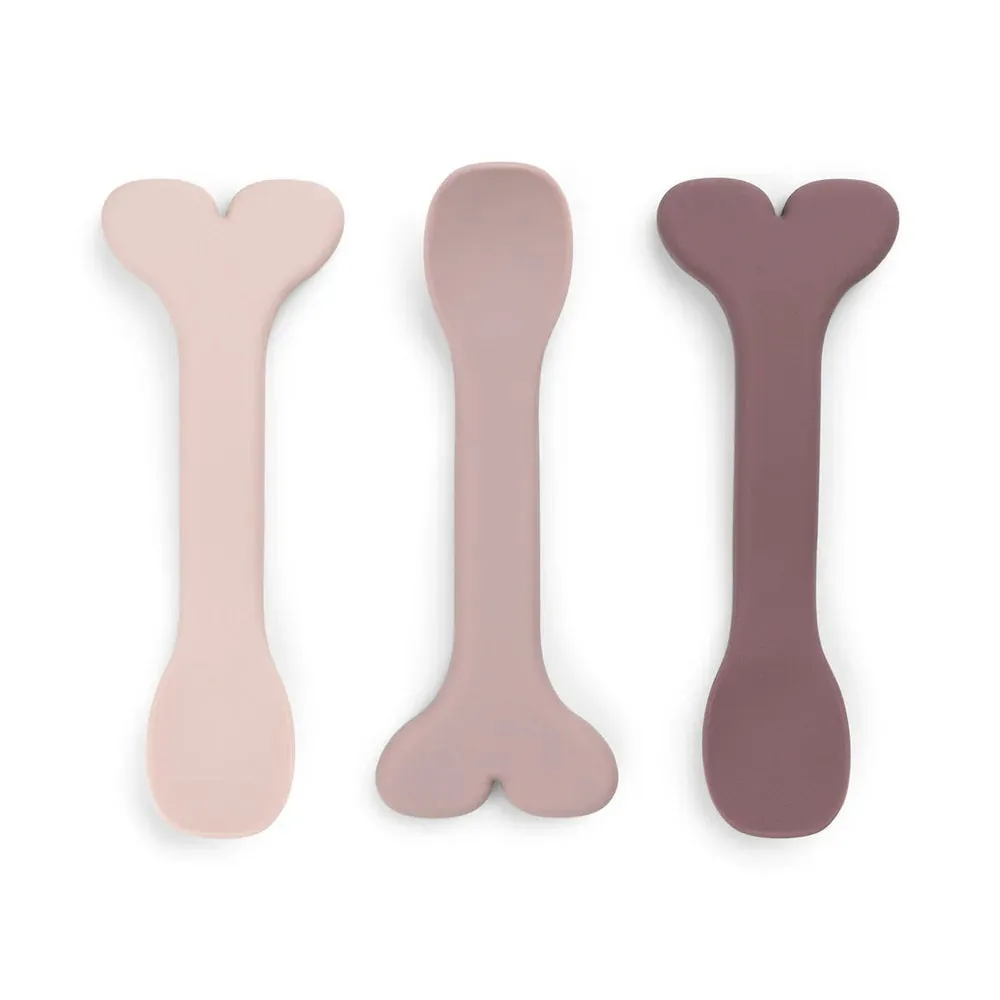 Done By Deer Silicone Baby Spoon 3-Pack Wally Powder