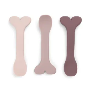 Done By Deer Silicone Baby Spoon 3-Pack Wally Powder