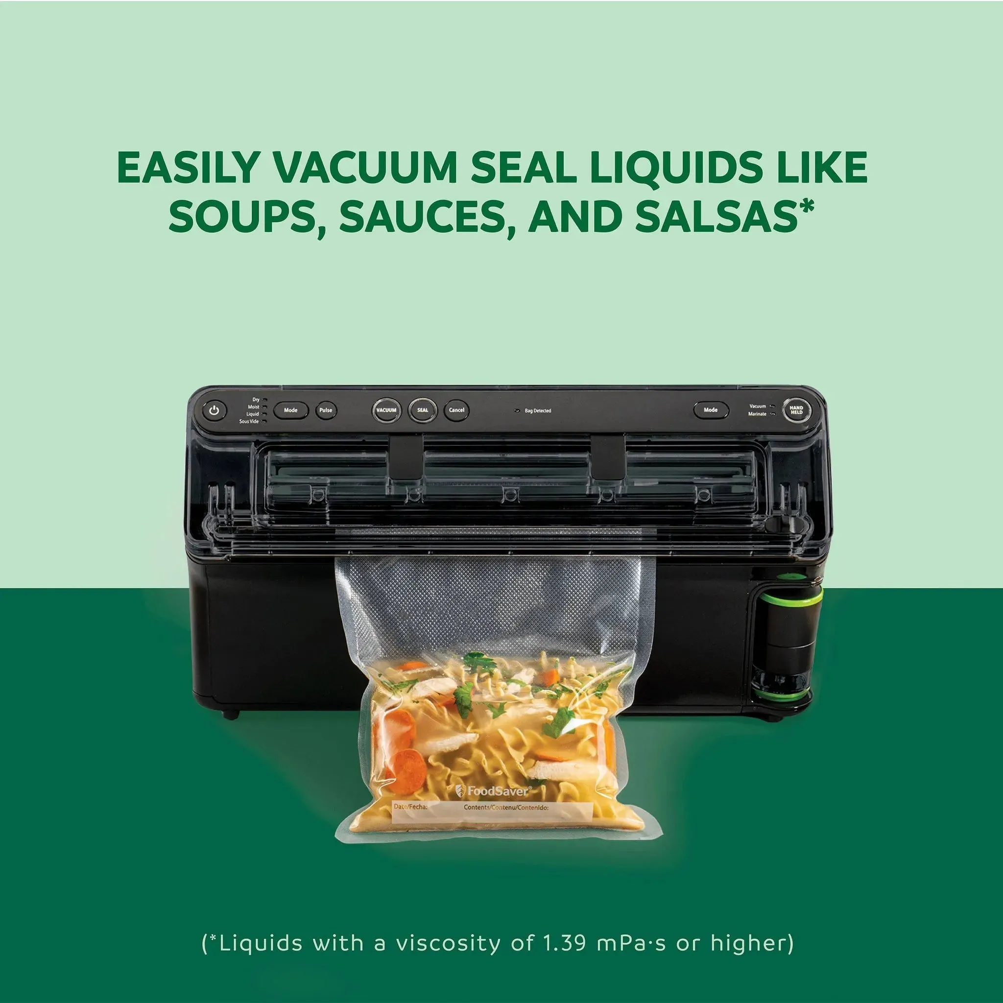 Elite All-in-One Liquid Plus Vacuum Sealer with Bags and Roll - Black