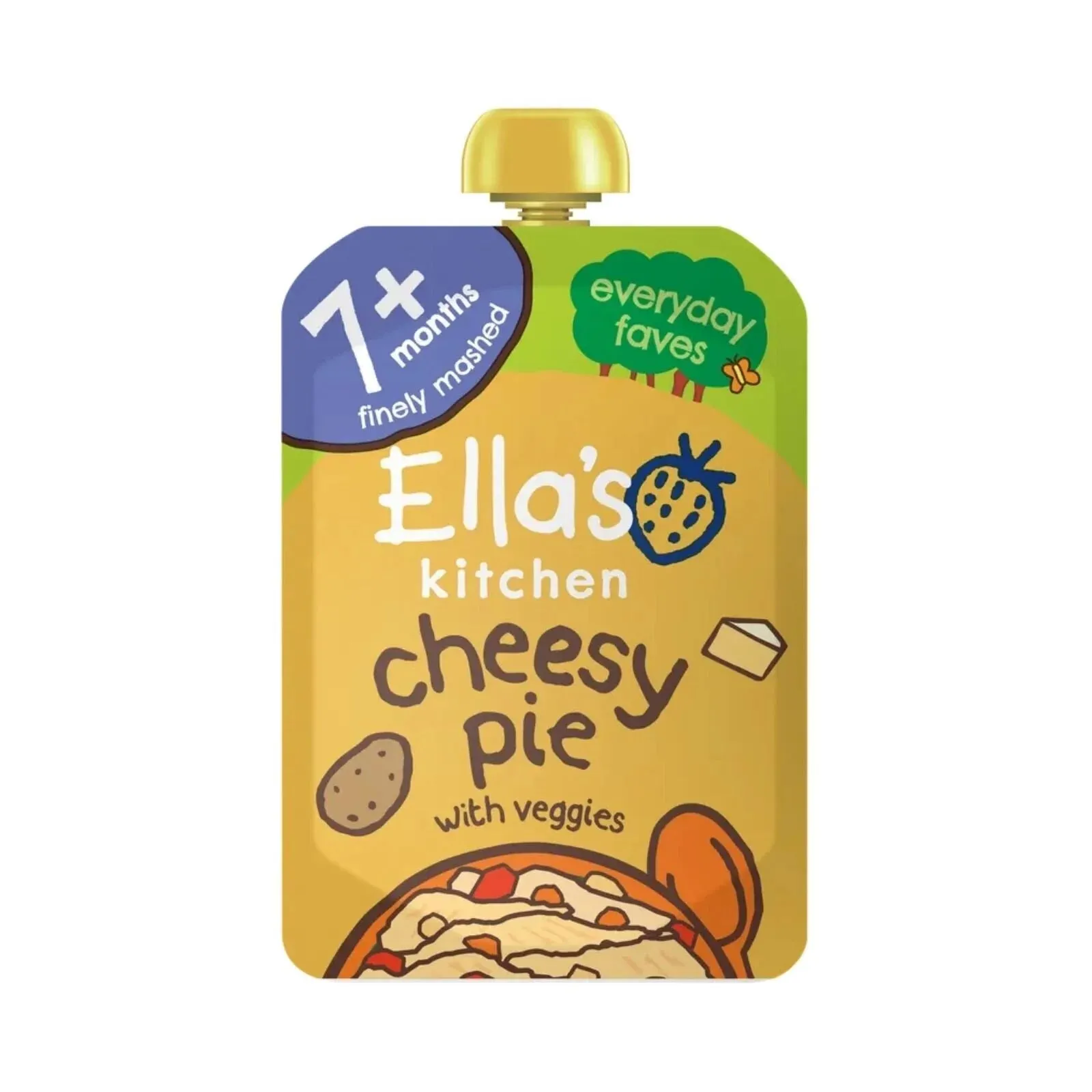 Ella's Kitchen Big Smiles Cheesy Pie with Veggies 7  months 130g