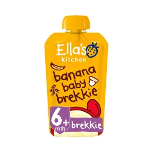 Ella's Kitchen Organic Banana Baby Brekkie Baby Food Breakfast Pouch 6  months 100g