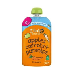 Ella's Kitchen Organic Carrots Apples & Parsnips Baby Food Pouch 4  months 120g