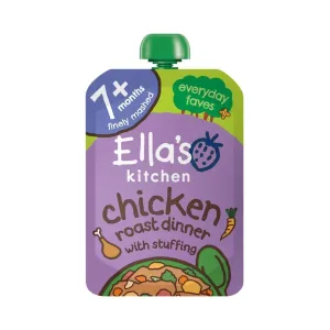 Ella's Kitchen Organic Chicken Roast Dinner Baby Food Pouch 7  months 130g