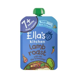 Ella's Kitchen Organic Lamb Roast Dinner Baby Food Pouch 7  months 130g