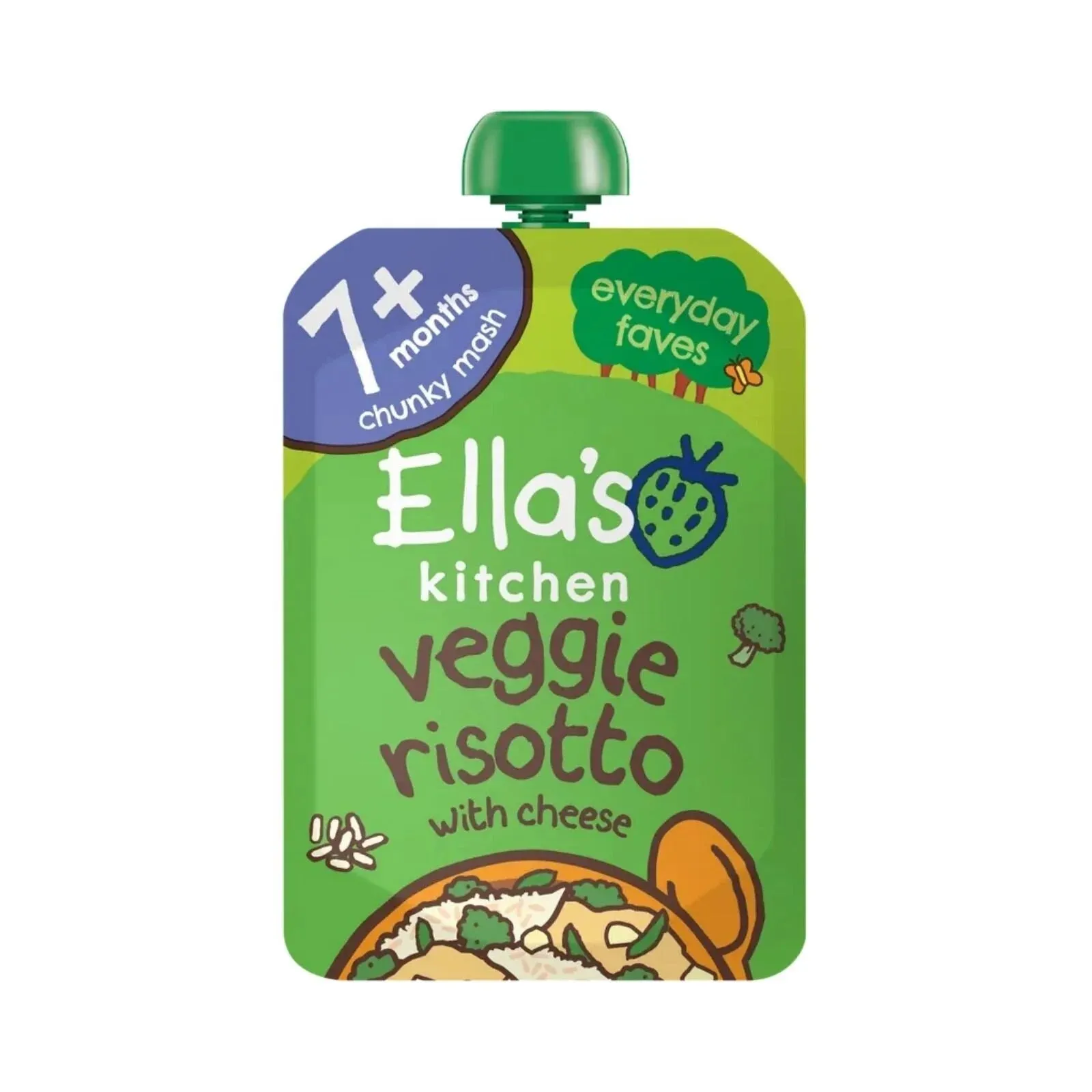 Ella's Kitchen Organic Veggie Risotto with Cheese Baby Food Pouch 7  months 130g