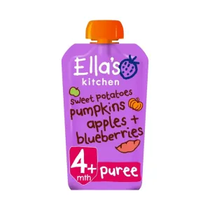 Ella's Kitchen Sweet Potatoes Pumpkins Apples & Blueberries 4  months 120g