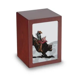 EXTRA LARGE Photo Frame urn - PY06 - Bull Rider