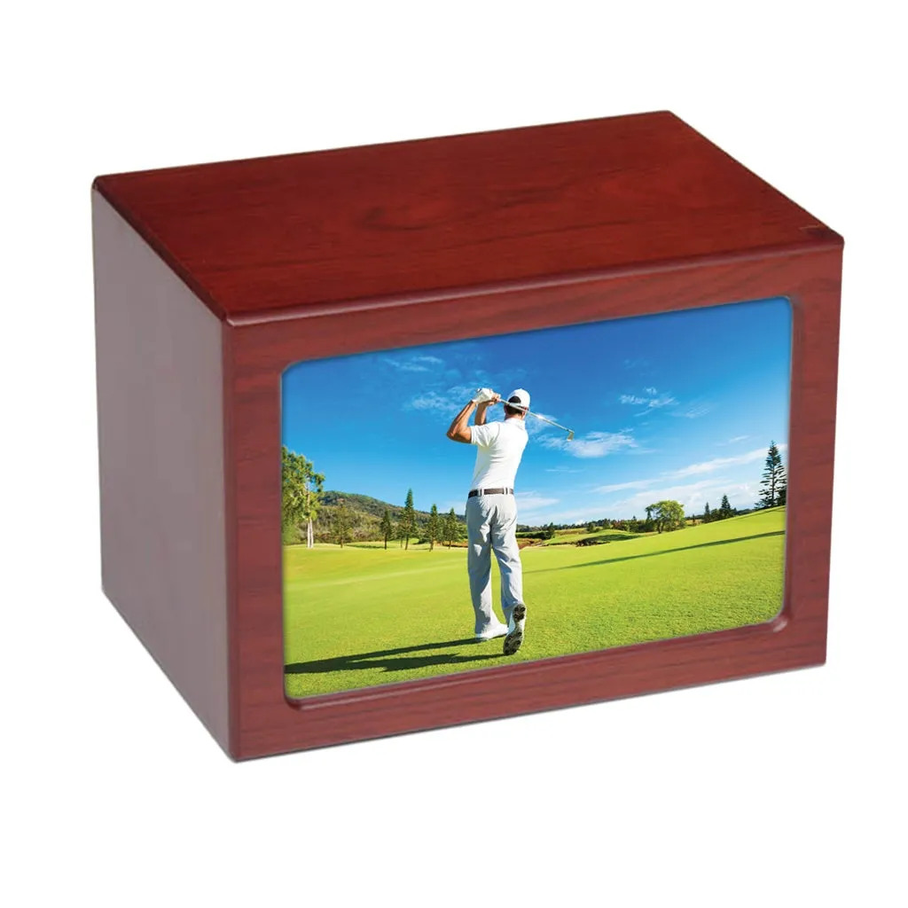 EXTRA LARGE Photo Frame urn - PY06 - Golfer