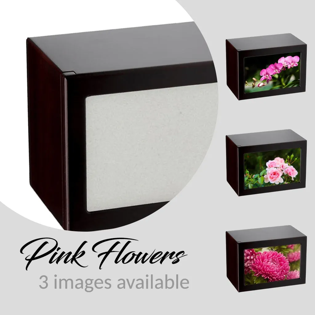 EXTRA LARGE Photo Frame urn PY06 - Pink Flowers