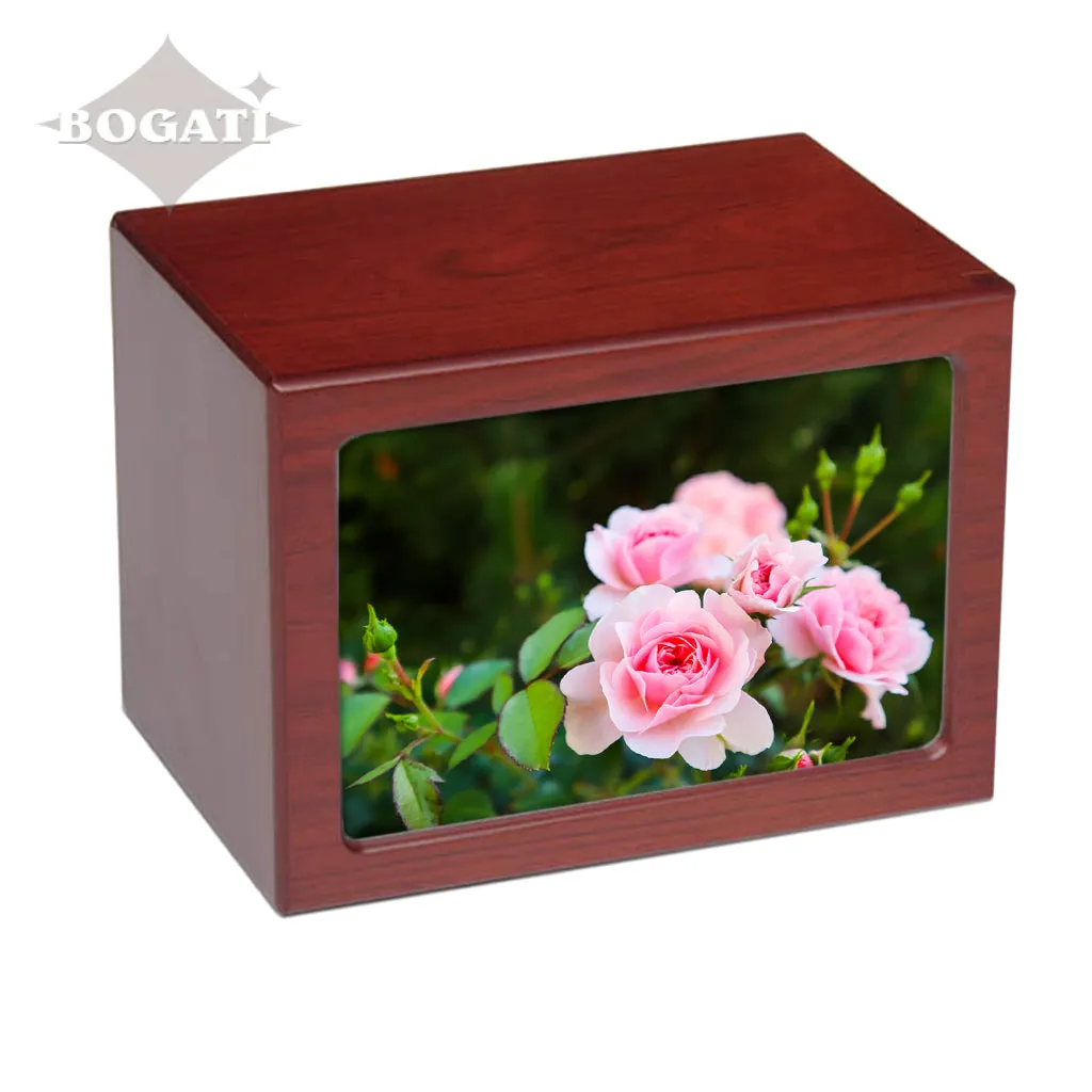 EXTRA LARGE Photo Frame urn PY06 - Pink Flowers