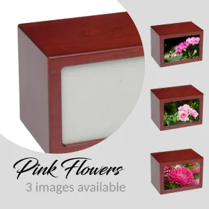 EXTRA LARGE Photo Frame urn PY06 - Pink Flowers