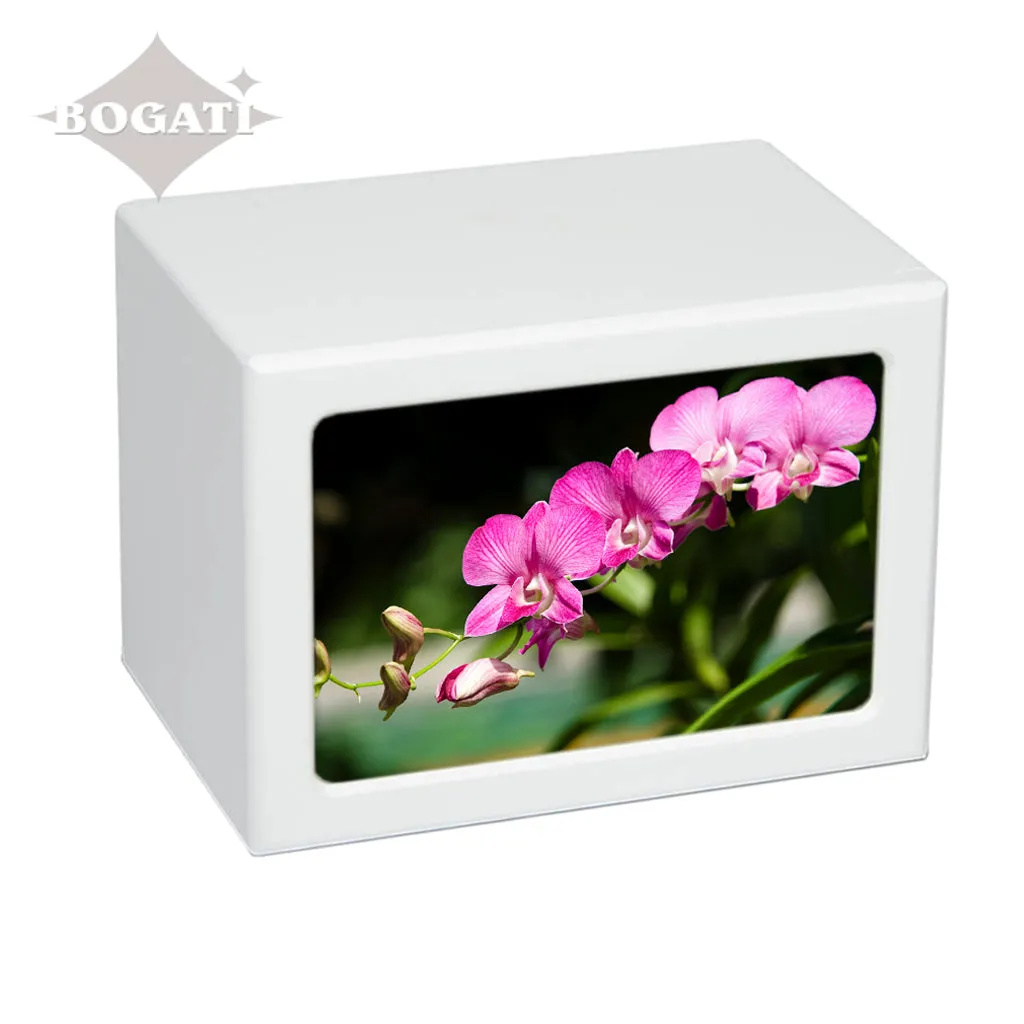 EXTRA LARGE Photo Frame urn PY06 - Pink Flowers