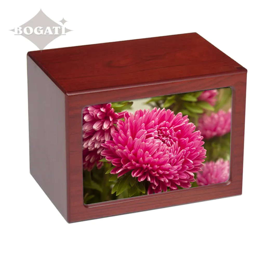 EXTRA LARGE Photo Frame urn PY06 - Pink Flowers