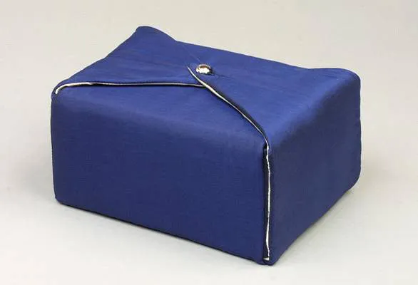 Fabric Cremation Urn in Dark Blue