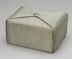 Fabric Cremation Urn in Sage Green