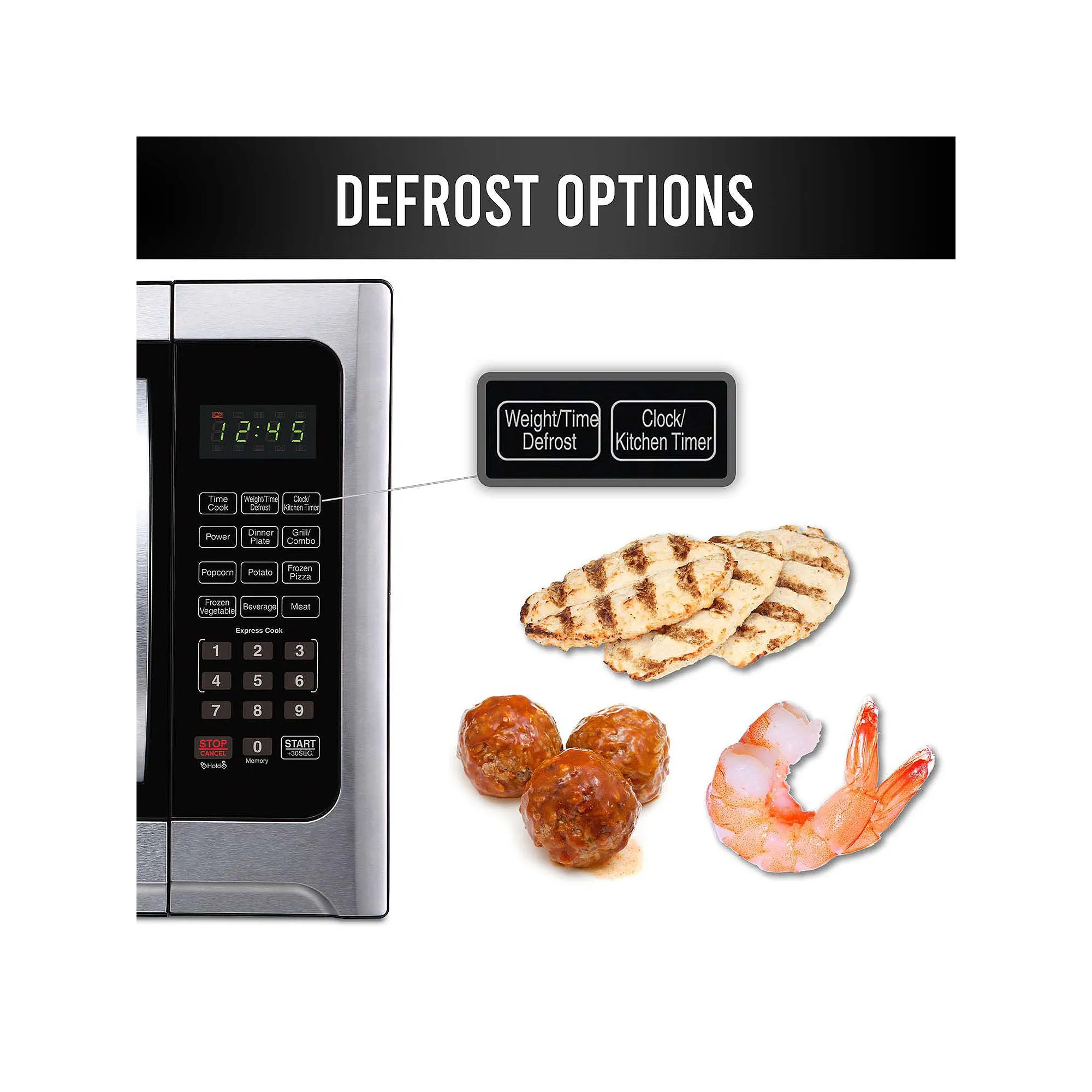 Farberware FM12SSG Professional 1.2 Cu.Ft. Microwave and Grill Oven, 1100 Watt, Stainless Steel