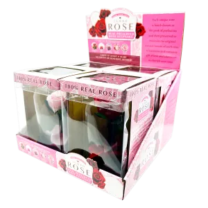 Glass Dome Real Preserved Rose Keepsake - 4 Pieces Per Retail Ready Display 25008