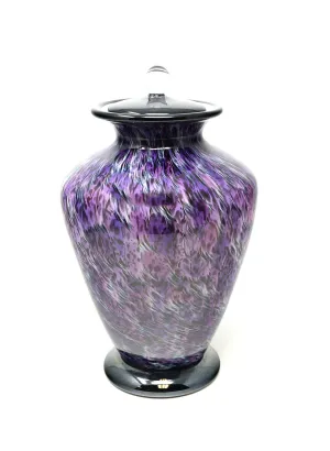 Hand Blown Glass Cremation Urn in Amato Lee's Frit