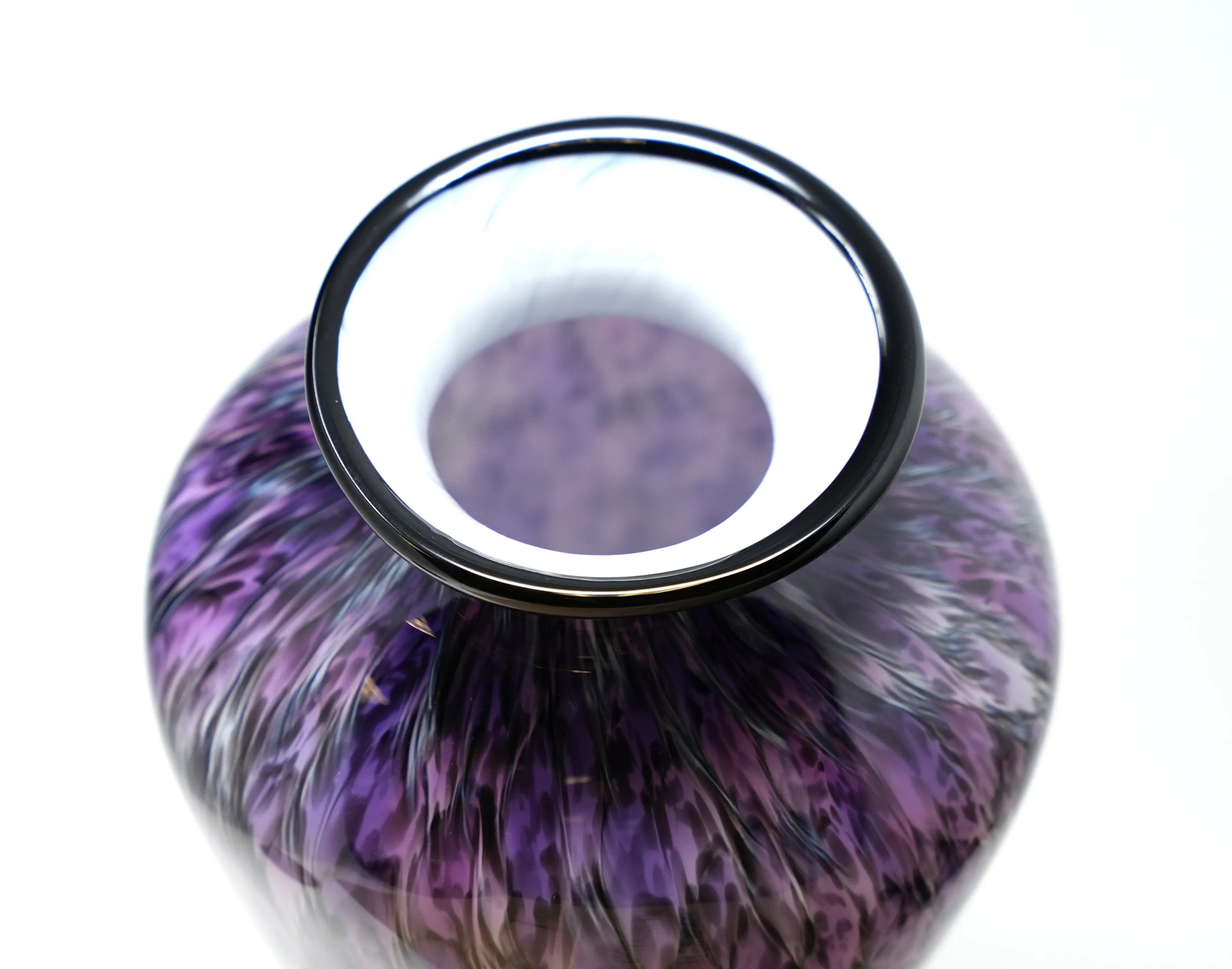 Hand Blown Glass Cremation Urn in Amato Lee's Frit