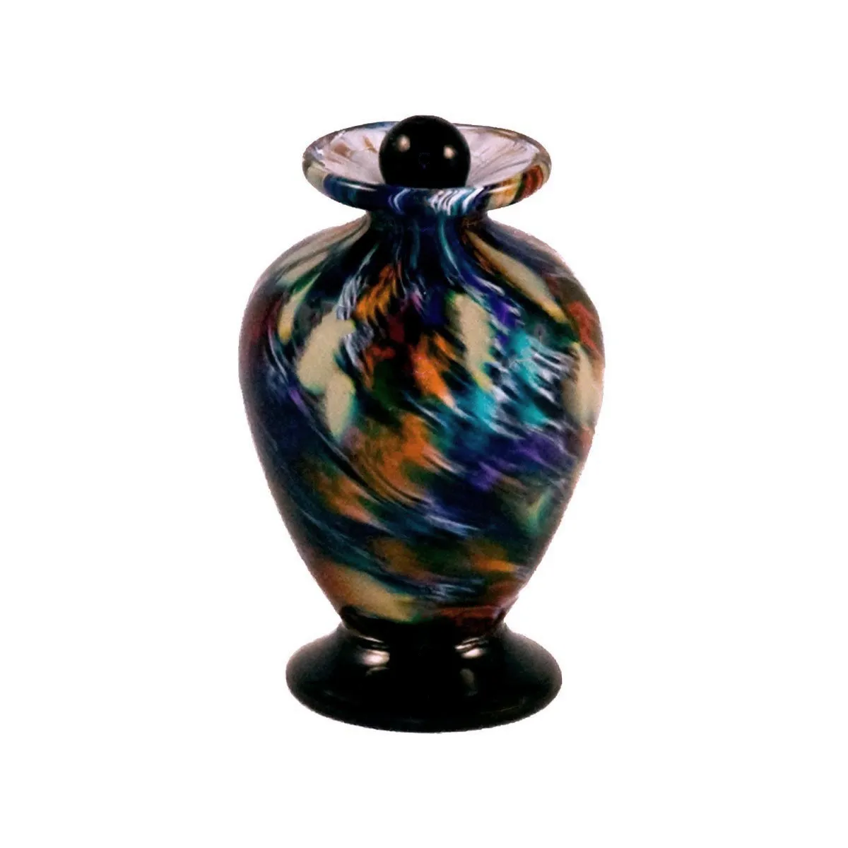 Hand Blown Glass Keepsake Urn in Amato Desert