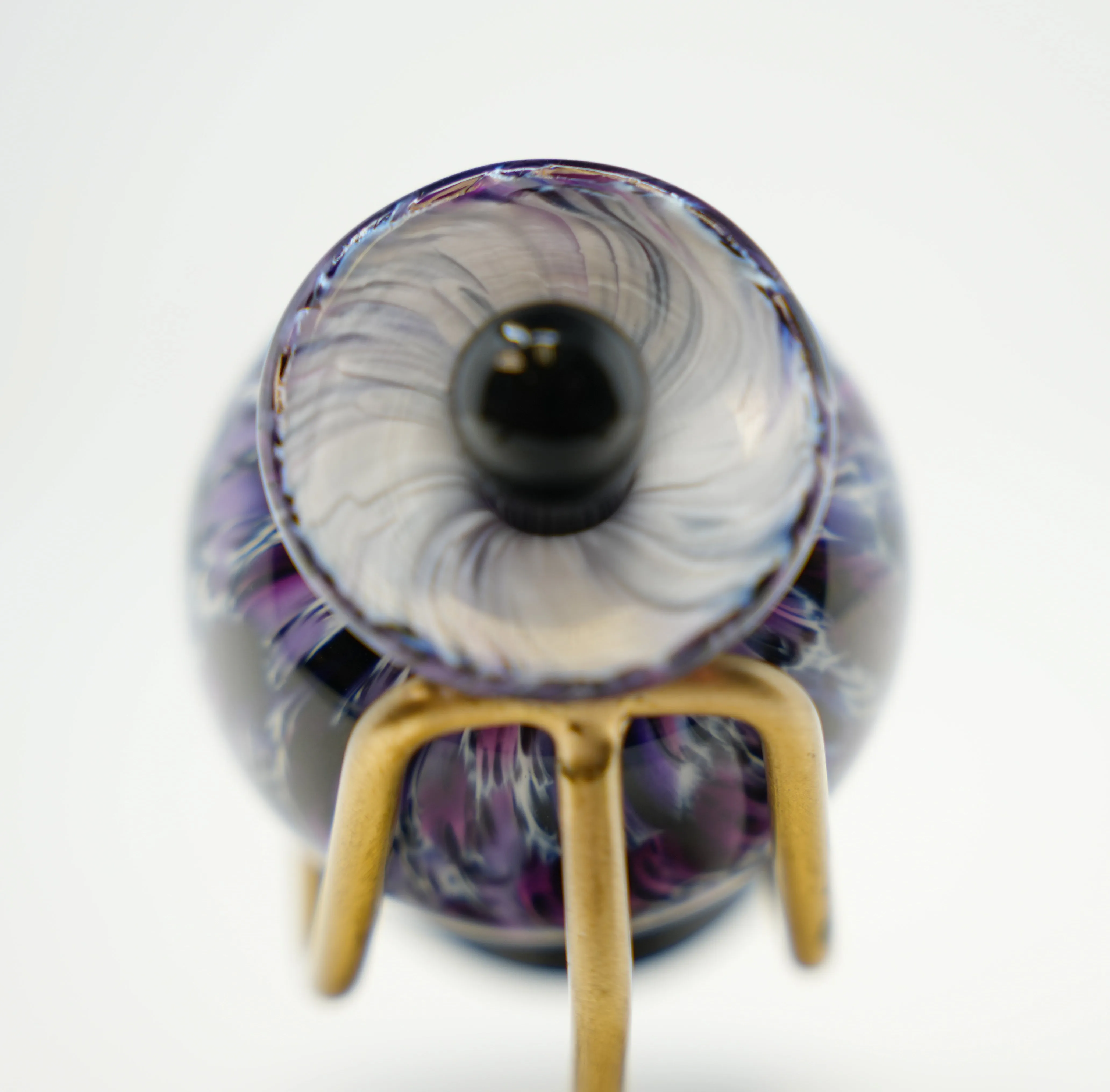 Hand Blown Glass Keepsake Urn in Amato Lee's Frit