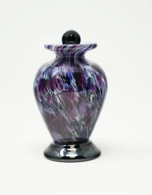 Hand Blown Glass Keepsake Urn in Amato Lee's Frit