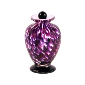 Hand Blown Glass Keepsake Urn in Amato Rose
