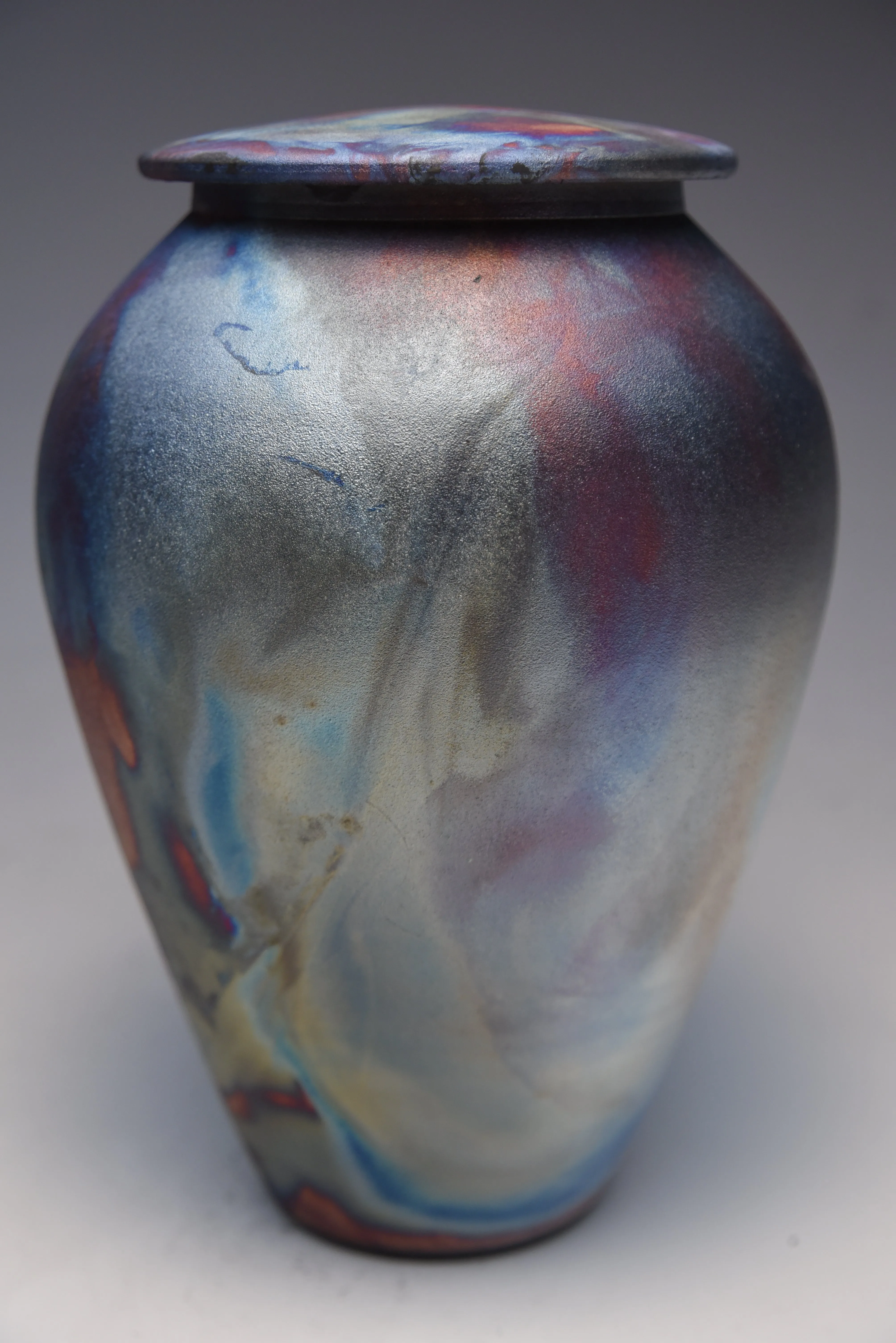 Handmade Simple Raku Ceramic Cremation Urn