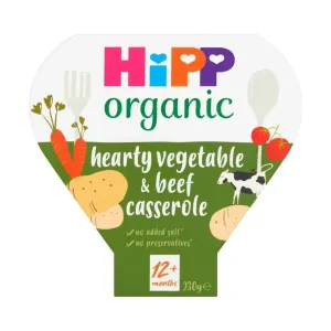 HiPP Organic Hearty Vegetable & Beef Casserole Toddler Tray Meal 12  months 230g