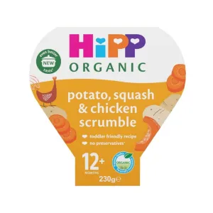 HiPP Organic Potato Squash & Chicken Scrumble Toddler Tray Meal 12  months 230g