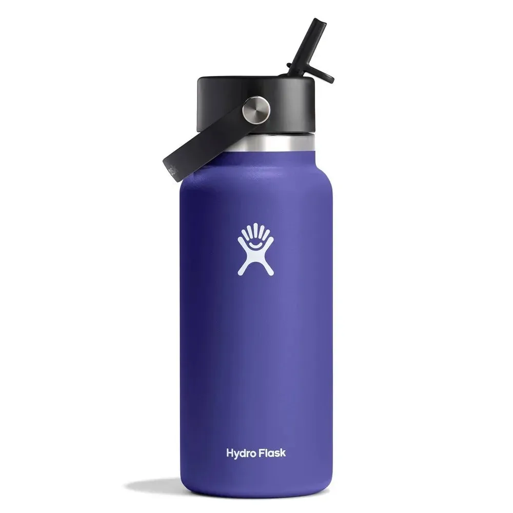 Hydro Flask 32oz Wide Mouth Flex Straw Water Bottle Phantom