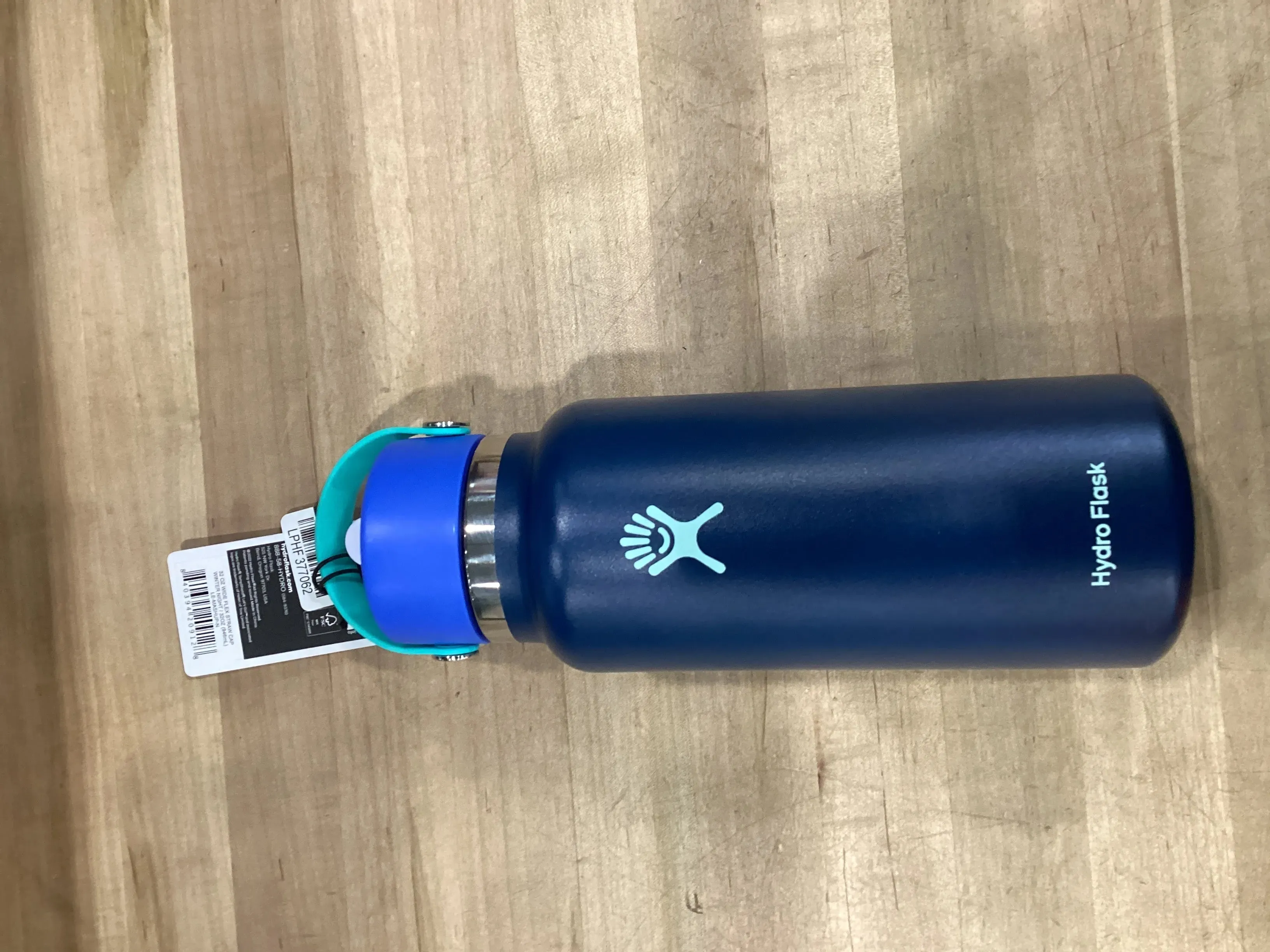 Hydro Flask 32oz Wide Mouth Flex Straw Water Bottle Winter Night (See Description)